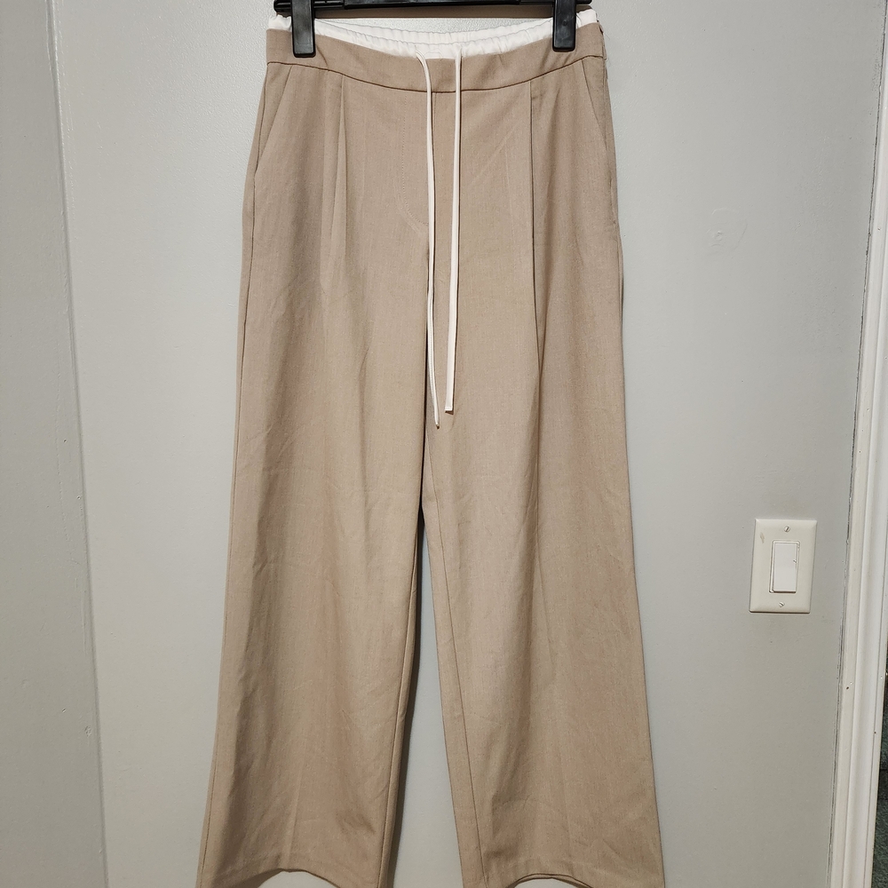 Zara Women's Tan Straight Leg Pants